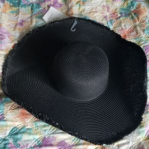 Floppy straw hat